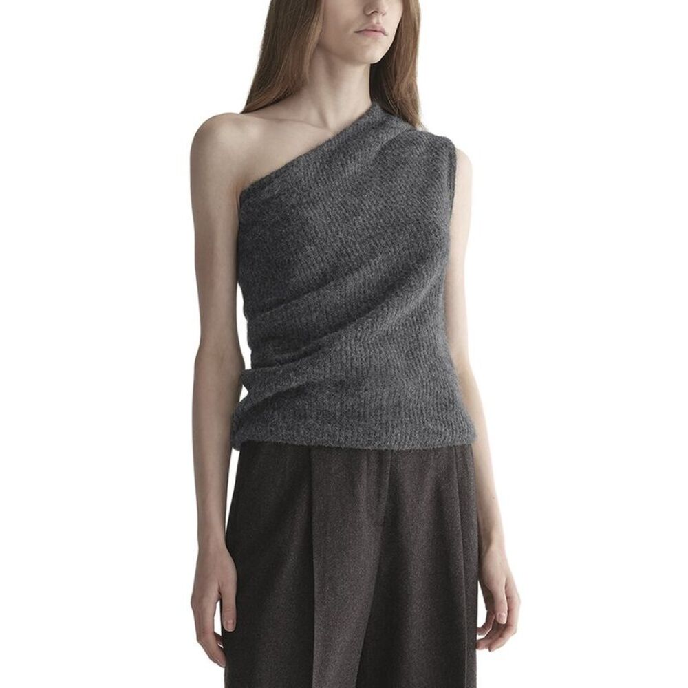 A.L.C. Womens Sue Alpaca & Wool-Blend Top, Grey